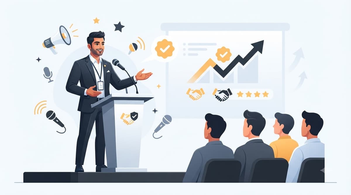 How to use speaking engagements to grow your recruitment agency's authority